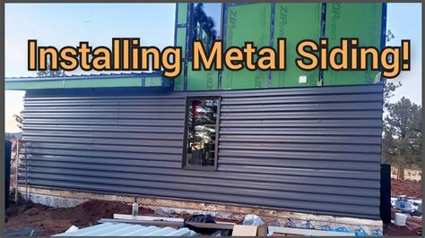 diy install box in existing metal lap siding siding|corrugated metal siding installation video.